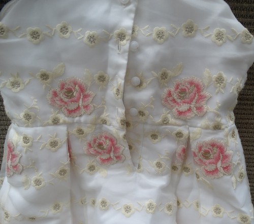 Girl's Size 5 JANIE & JACK Special Occasion Dress, roses embroidered - Picture 8 of 8