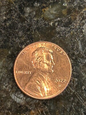 2022 D Lincoln Penny, double ear lobe, die error on Liberty 2022 D Lincoln Penny, double ear lobe, die error on Liberty