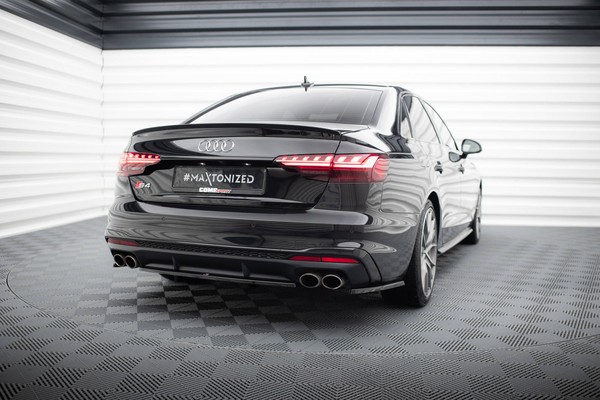 Heckansatz Flaps Diffusor FüR Audi S4 B9 Facelift Schwarz HeckschüRze-image