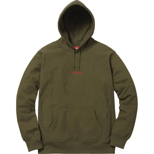 Sweat à capuche Supreme Compact Logo olive foncé XL