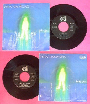 LP 45 7'' RYAN SIMMONS Lucky guy 1985 italy DURIUM DE. 3257 no cd mc vhs