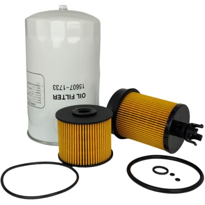 Oil Fuel Filter Kit 23304-78090 23304-EV360 15607-1733 for Hino 155 2017-2019