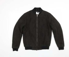 Topman Womens Green Camouflage Bomber Jacket Coat Size 2xs