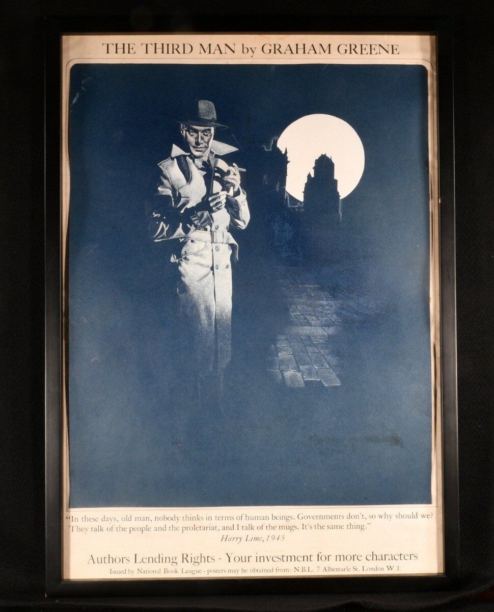 1950 The Third Man Scarce Publisher's Poster Graham Greene