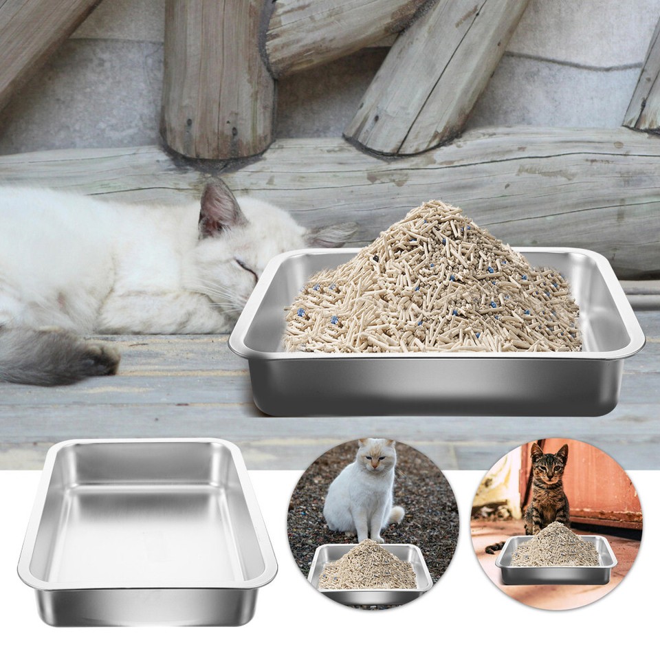Dog Water Dispenser for Crate Stainless Steel Cat Litter Box eBay