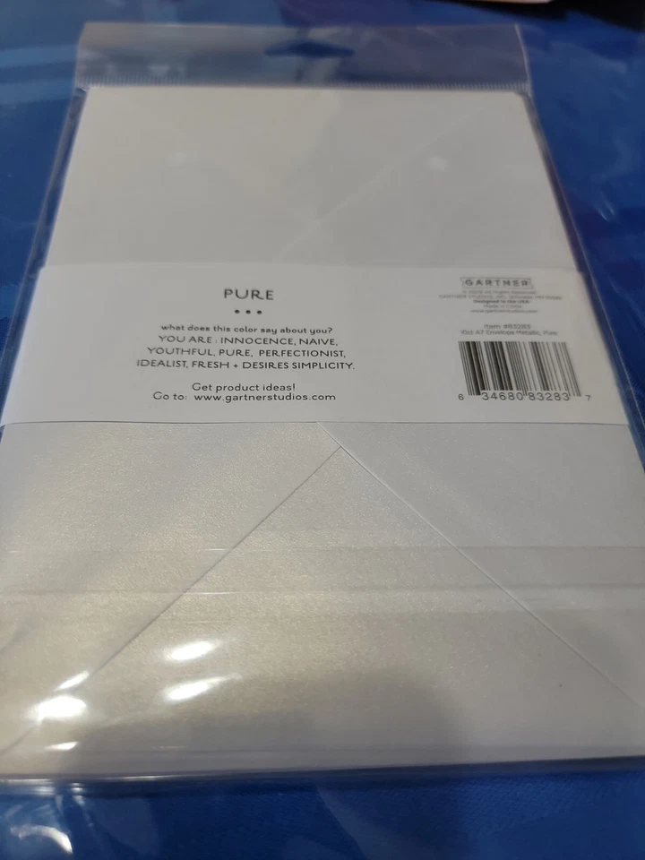 30 sobres metálicos blancos brillantes 5,25x7,25" Foto 4 de 4