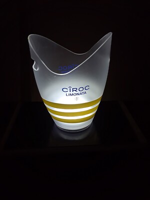 CIROC LIMONATA LIGHT UP ICE BUCKET WITH CHARGER 12X10 NEW