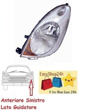 FARO FANALE PROIETTORE ANTERIORE SX PER NISSAN NOTE 2006 2008 H4 SINISTRO REG EL