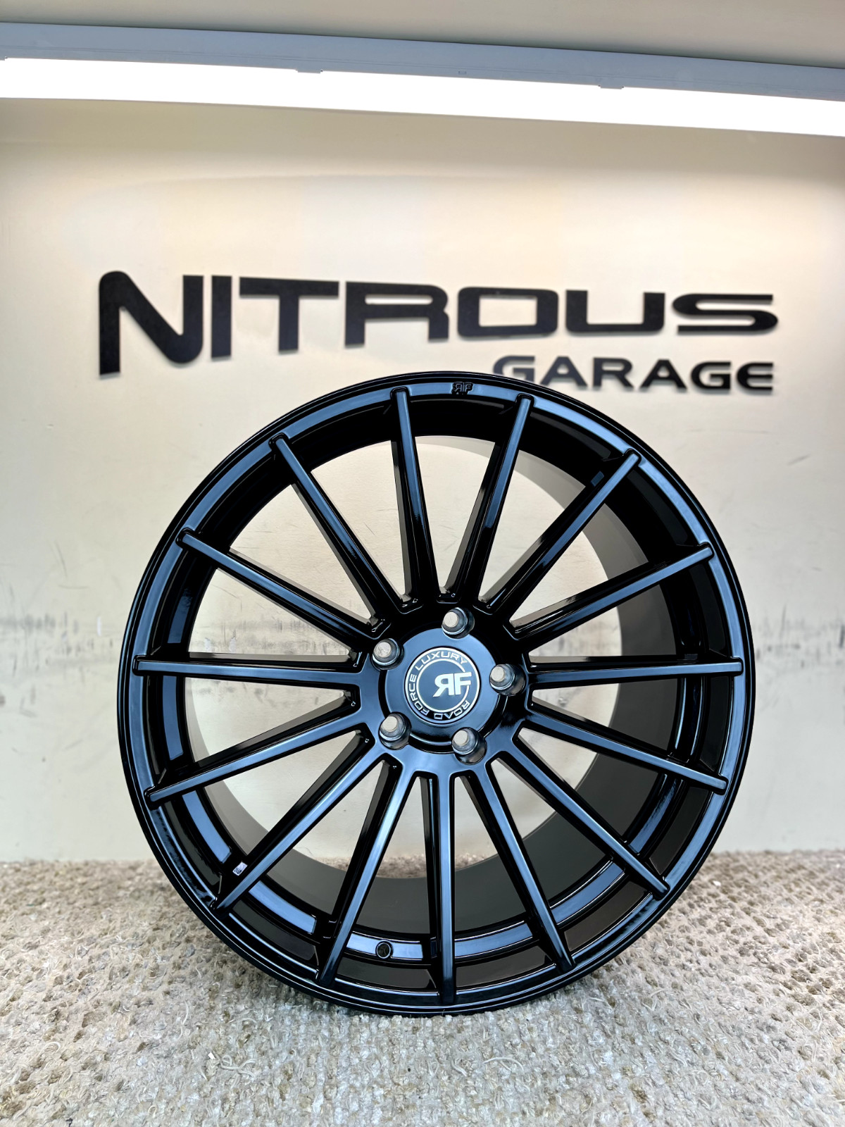 22 BLACK STAGGERED CONCAVE RF15 WHEELS MASERATI QUATTROPORTE & GHIBLI 2014-2024