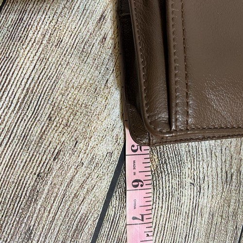 Lucky Brand Bosh Leather Convertible Crossbody Bag Clutch Brown Small - Picture 13 of 15