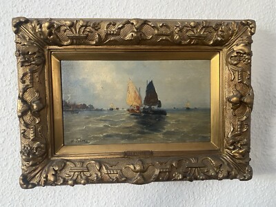 Henri Fabre : Öl Auf Leinwand : Segelschiffe
