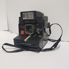 Vintage Polaroid Land Camera OneStep SX-70 TimeZero Edition w/ Focal 600 Flash