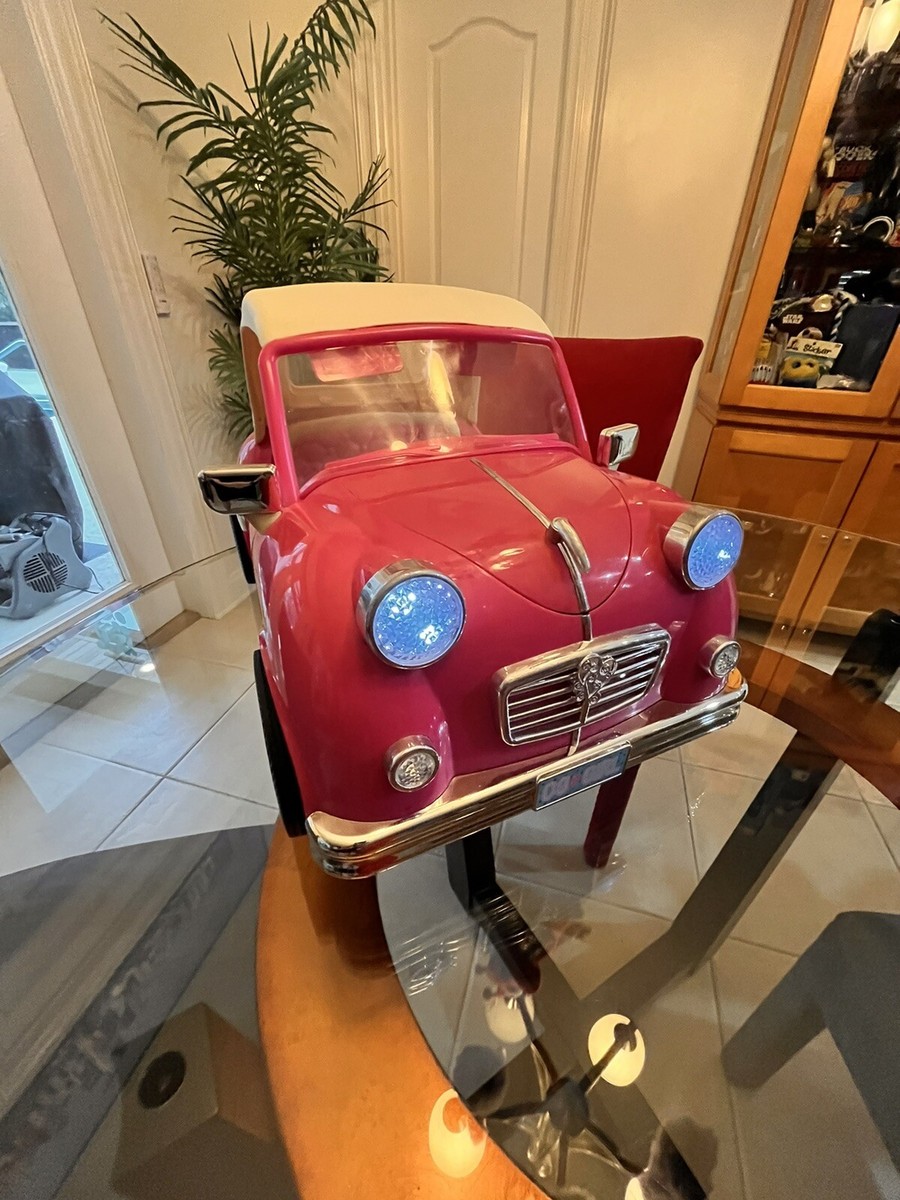 OG Our Generation Doll Retro Cruiser With Roof Convertible Car Pink FM  Radio