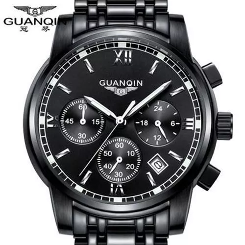 GUANQIN Fashionable Branded Business Watch - Men's / Gents - Stainless Steel - Picture 6 of 17