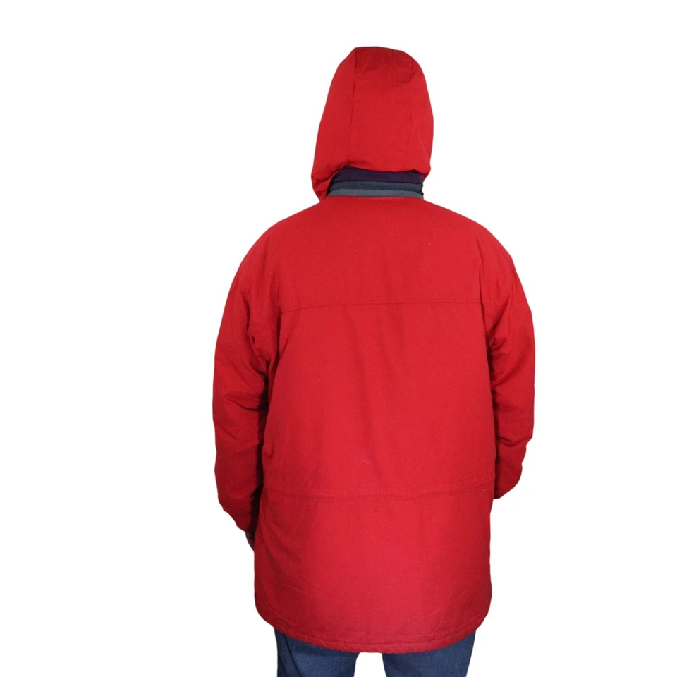Vintage Patagonia Insulated Snowshot Parka Coat Winter Hoody Jacket Mens XL Red - Image 4 of 4