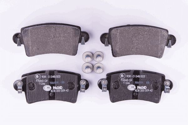 Hella Pagid BremsbeläGe Hinten FüR Opel Movano Pritsche/Fahrgestell Nissan-image