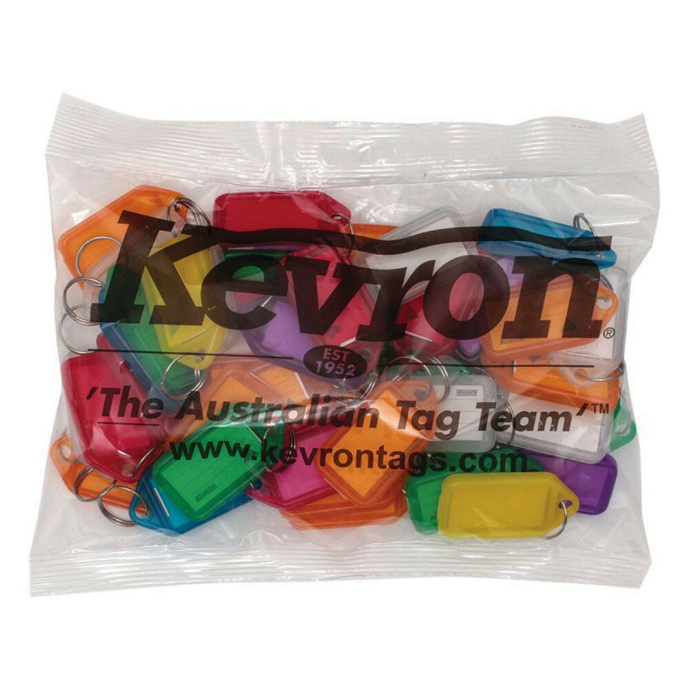 Kevron ID5 AC50 Tags Bag of 50 Assorted Colours (ID5-AC50)