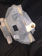 Gray Breast Pump Cooler Diaper Bag Nursing Tote For Mom