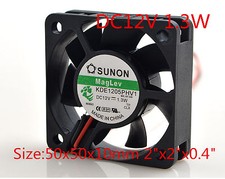 New SUNON Cooling Fan 5015 12V 1.3W 5CM KDE1205PHV1 50x50x10mm 2"x2"x0.4"
