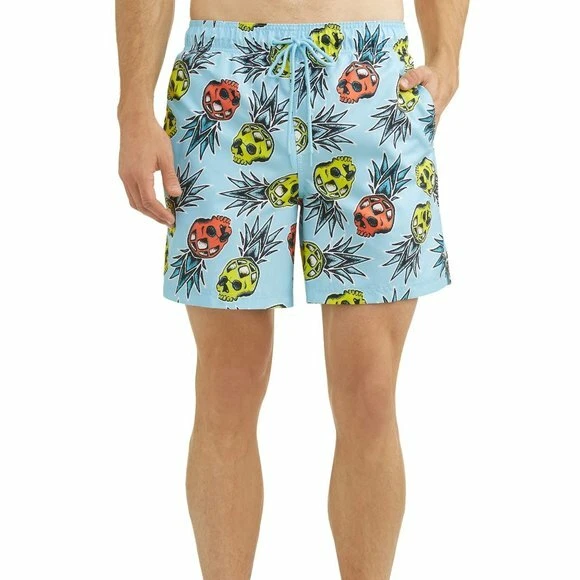 George Novelty Swim Trunks Board Shorts 3X Large Men s Skull