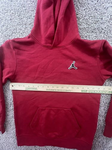 Nike Youth Air Jordan Hoodie Jumpman Sweatshirt Red Size L - Picture 5 of 11