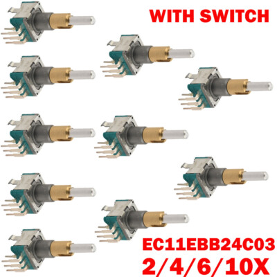 2/4/6/10x Dual Axis Rotary Encoder With Switch 30 Positioning Number 15-Pulse US