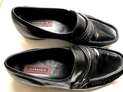 Florsheim Woven Leather Loafers, Men\'s sz 11, black, NWT  Florsheim Black Leather Loafers Men main image 2
