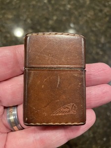 Leather Wrapped Indian Motorcycle Zippo. Great Condition ...