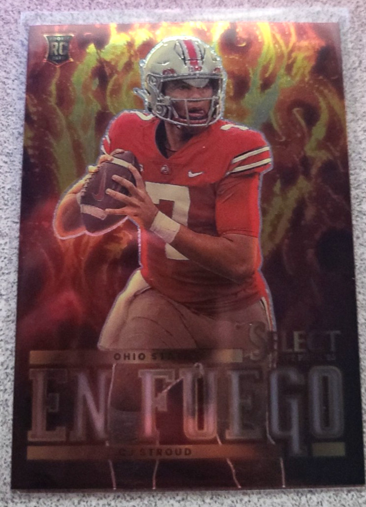 🔥🏈2023 Panini Select Draft Picks Rookie CJ Stroud En Fuego🔥🏈