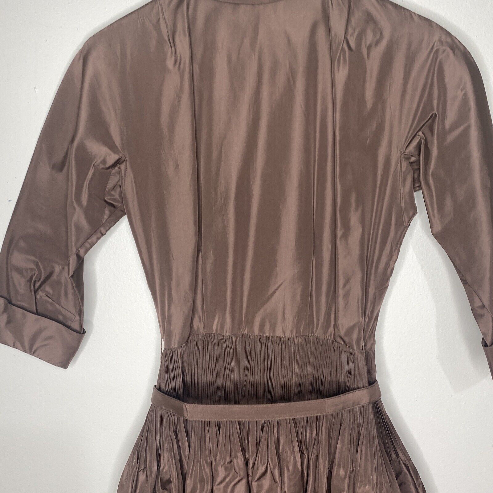 Vintage 1950’s Dress Aywon Original Pleated Belte… - image 7