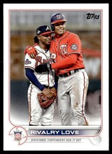 2022 Topps Update Rivalry Love (Juan Soto / Ozzie Albies) Washington Nationals /