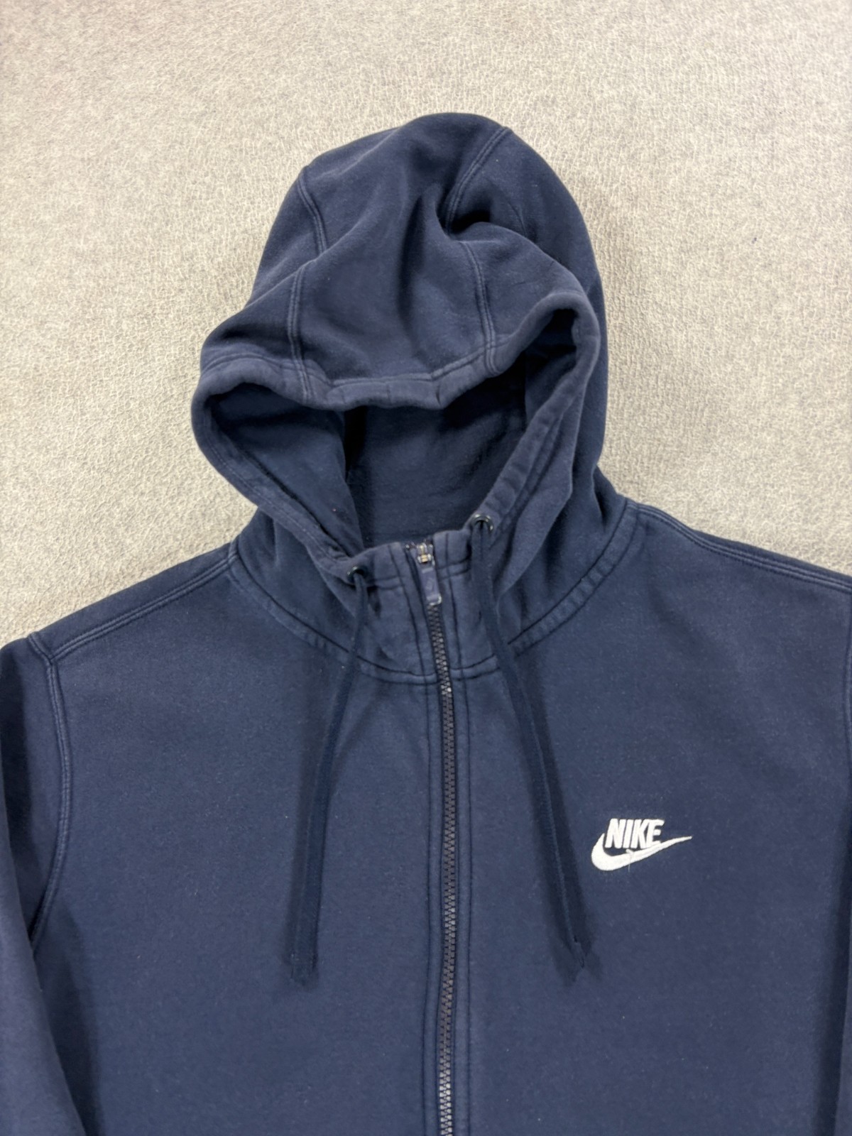 Nike Classic Solid Stitched Logo Full Zip Hoodie … - image 2