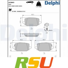 Bremsbelagsatz, Scheibenbremse LP3863