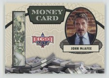 2024 Decision 2024 #MO6 John McAfee Money Cards Silver
