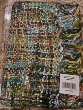 Multi Color Chunky Knit Scarf Forest #HBW907 FO