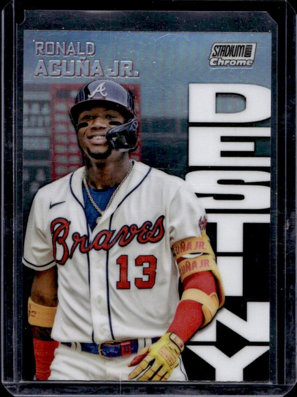 2022 Topps Stadium Club Chrome Ronald Acuna Jr. Dynasty and Destiny #2B Braves