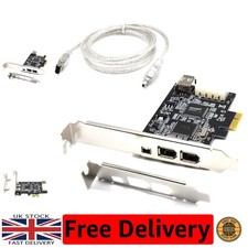 High-Speed 4-Port PCIe Firewire Adapter for Windows 10/7 & Mac OS – Easy Setup