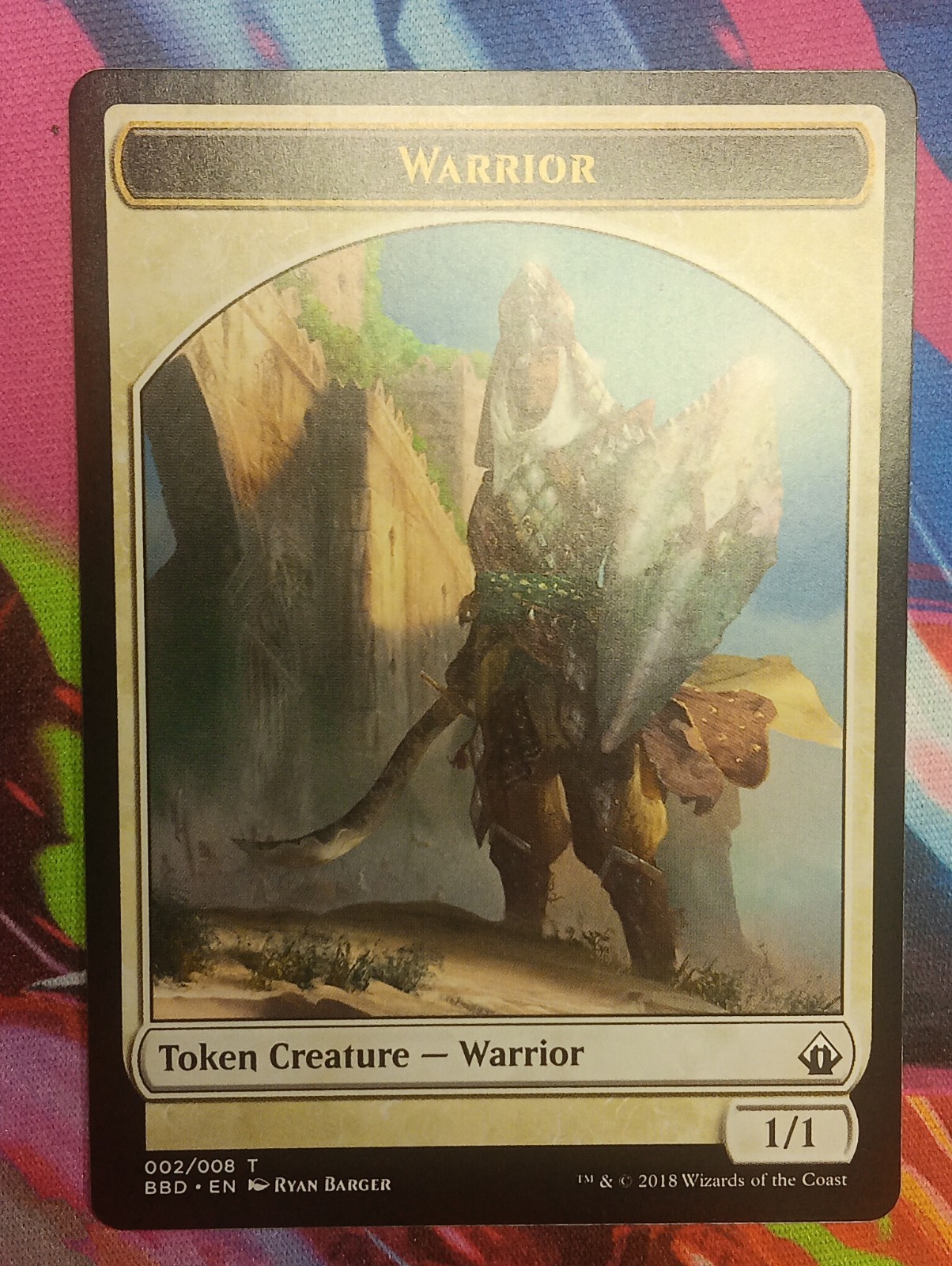 Warrior Token 2 Token Battlebond Magic: The Gathering Lightly Played