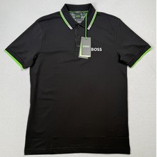 Hugo Boss Paddy Pro Regular Fit Polo Shirt, black/green small 118