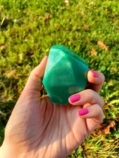 Teal Shimmer Crystal Cosplay Gem Magic Crystal Staff Topper Tabletop Prop Teal 