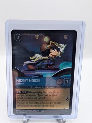 Mickey Mouse - Detective [Foil] #160 Lorcana Whispers in the Well