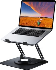 Laptop Stand for Desk, Adjustable Computer Stand with 360  Rotating Base, Ergon