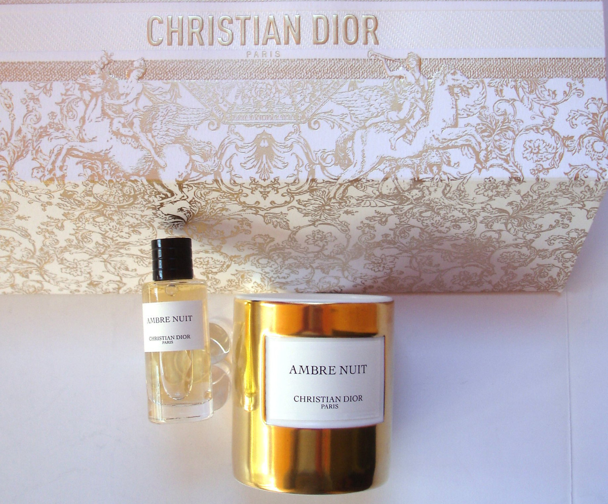 Christian Dior AMBRE NUIT Amber Perfume & Amber Nuit Candle Gift