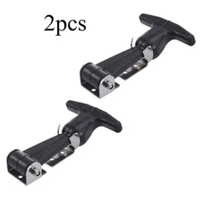 2pcs Flexible Handle Draw Latches Heavy Duty T-Handle Hasp for Cart and Tool Box