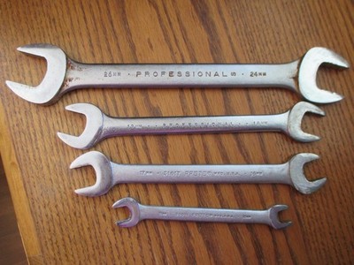 Proto Professional USA 4 Pc Metric Double Open Wrench Set 10mm - 26mm