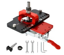 Cerniera Nascosta Jig 35mm Lega di Alluminio Bloccaggio Preciso Rosso