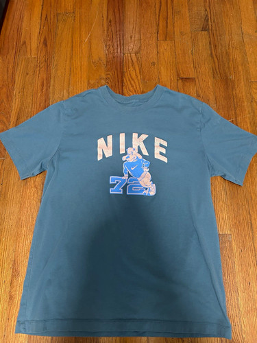 Nike The Nike Tee Men's Blue Graphic Logo Tee Shirt L Short Sleeve Crew Neck