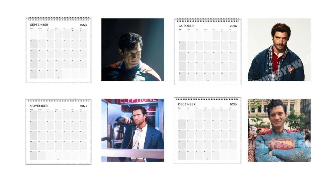 2026 David Corenswet Calendar, Superhero Inspired Celebrity Fan Gift