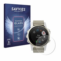 3X Savvies Schutzglas FüR Garmin Fenix 5S (42 Mm) Echt Glas Panzer Display 9H