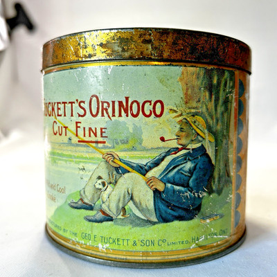 Vintage Tuckett's Orinoco Cut Fine Tobacco Tin Hamilton, Ont
